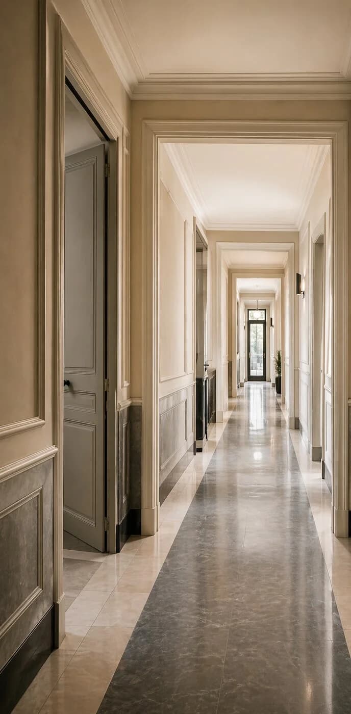 Couloir commun propre